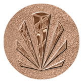 DAROUND 602 BZ SH BZ Bronze Sunburst Shimmer Bronze Background